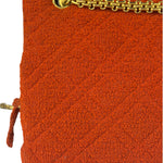 Chanel Vintage Red Quilted Tweed Shoulder Bag 1994
