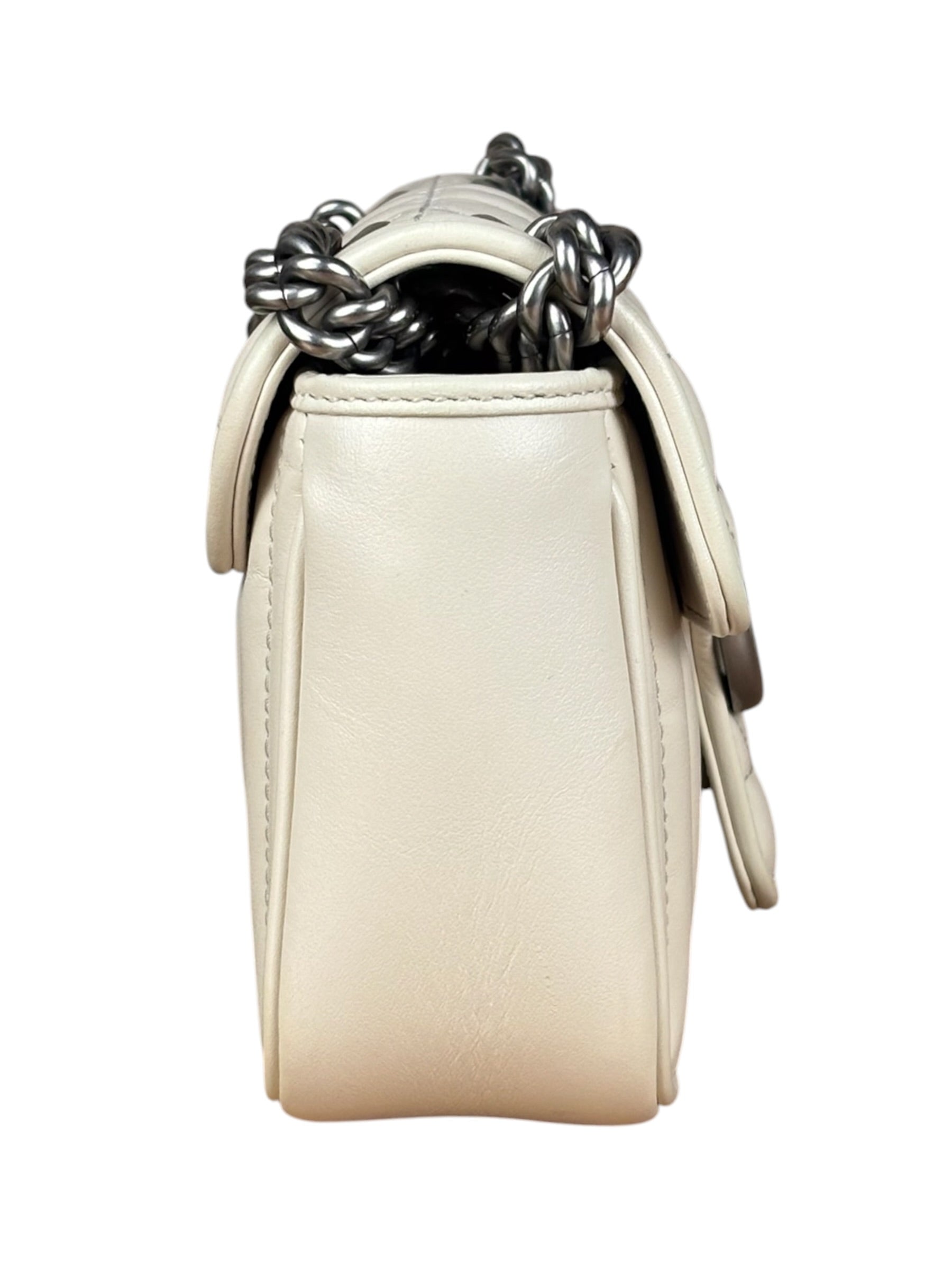 Gucci GG Marmont White Matelasse Bag