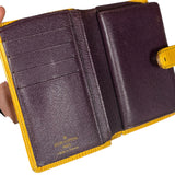 Louis Vuitton Epi Kiss Lock Wallet Yellow