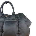 Prada Black Quilt Bomber Duffle Bag