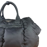 Prada Black Quilt Bomber Duffle Bag