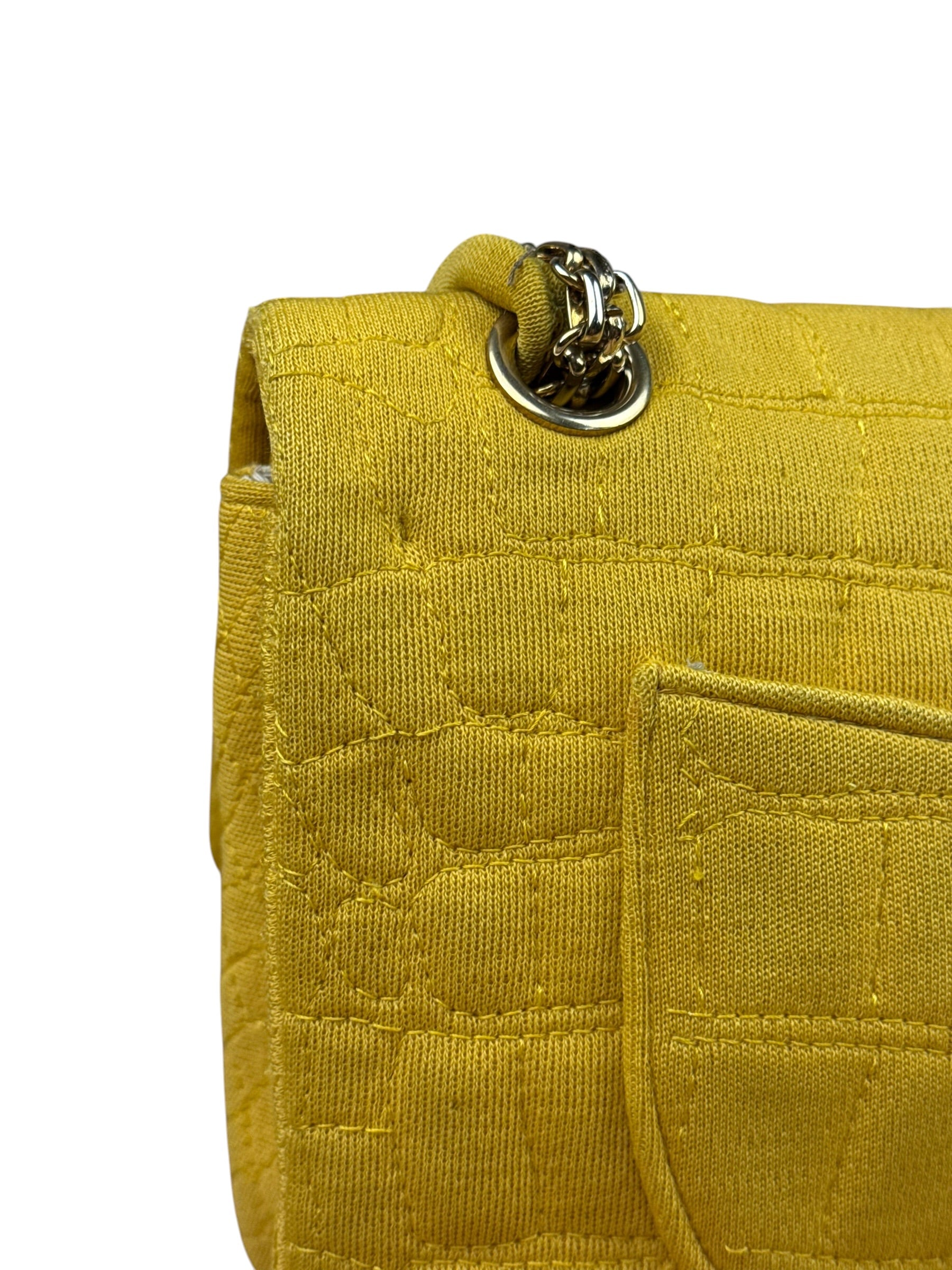 Chanel Crocodile Quilted Jersey Flap Shoulder Bag 2006