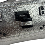 Chloe Metallic Silver Leather Paddington Pochette