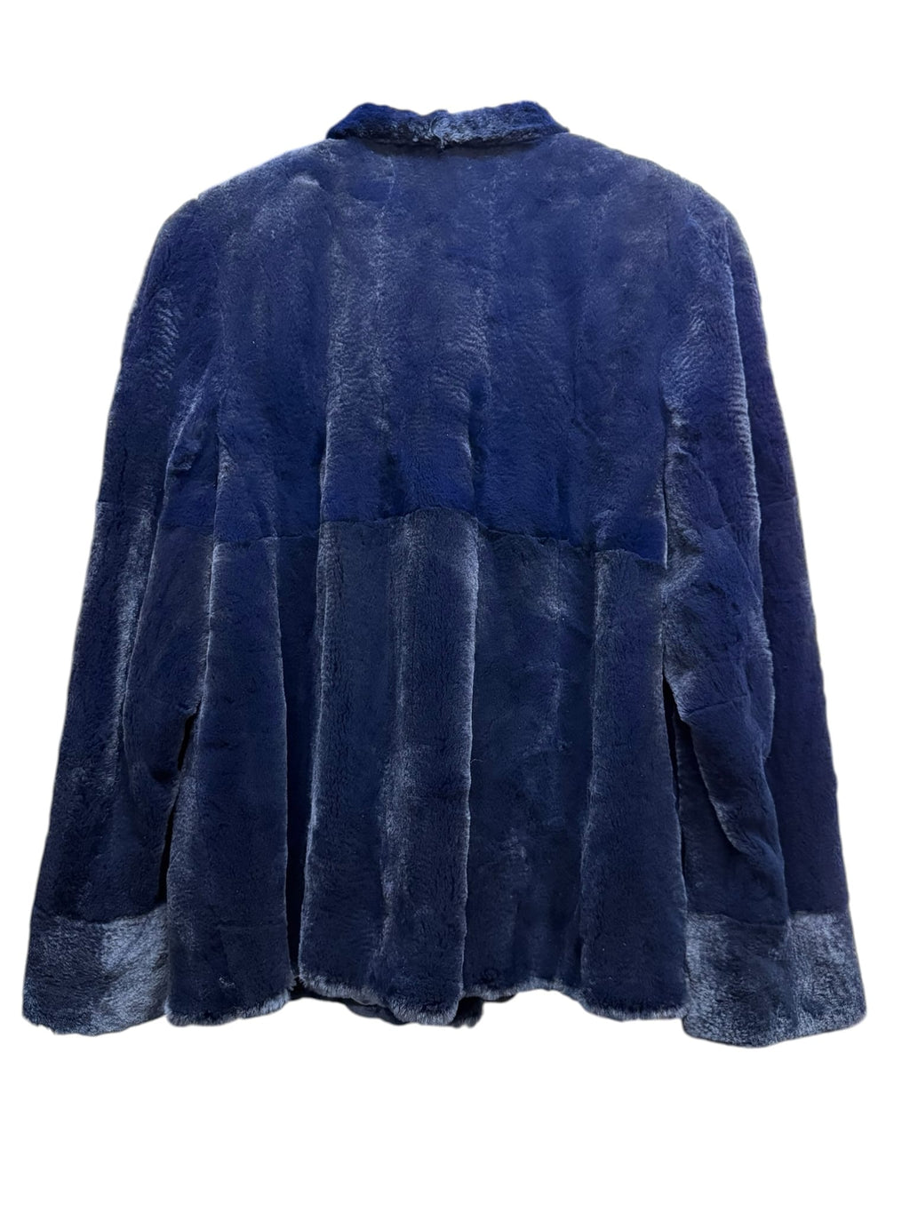 Vintage Ac Bang Navy Sheared Mink Fur Coat