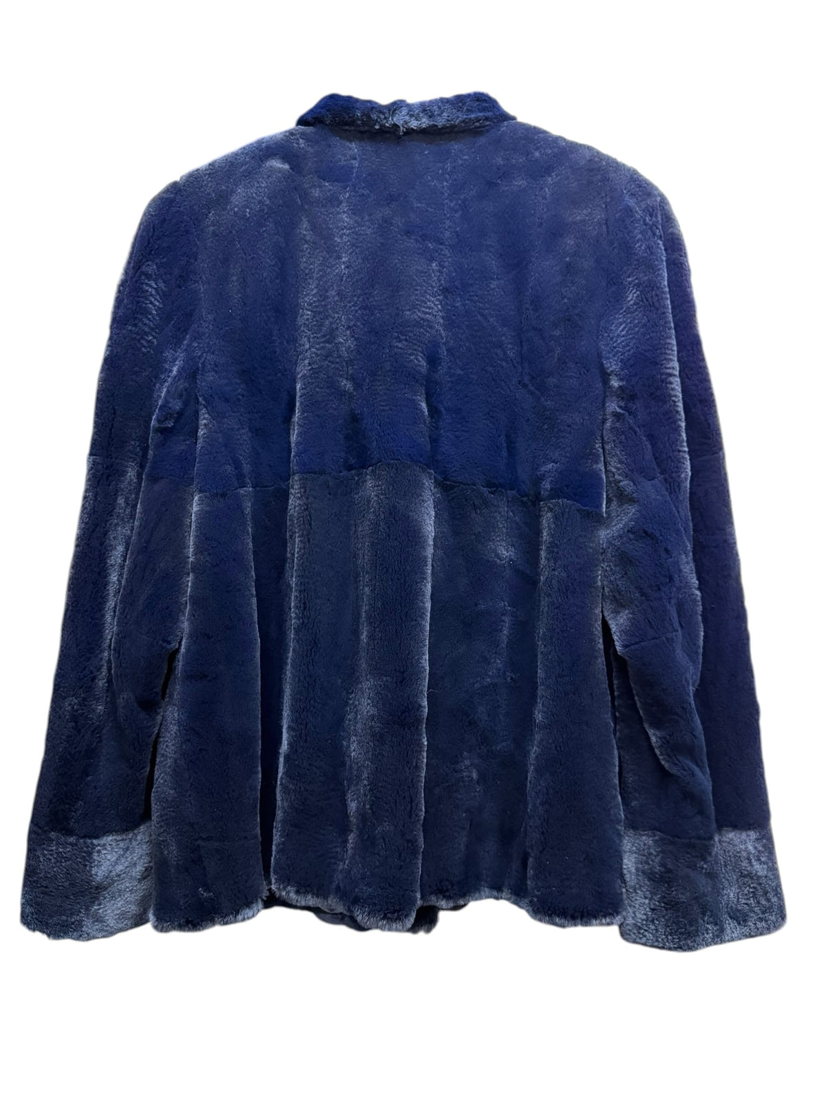 Vintage Ac Bang Navy Sheared Mink Fur Coat