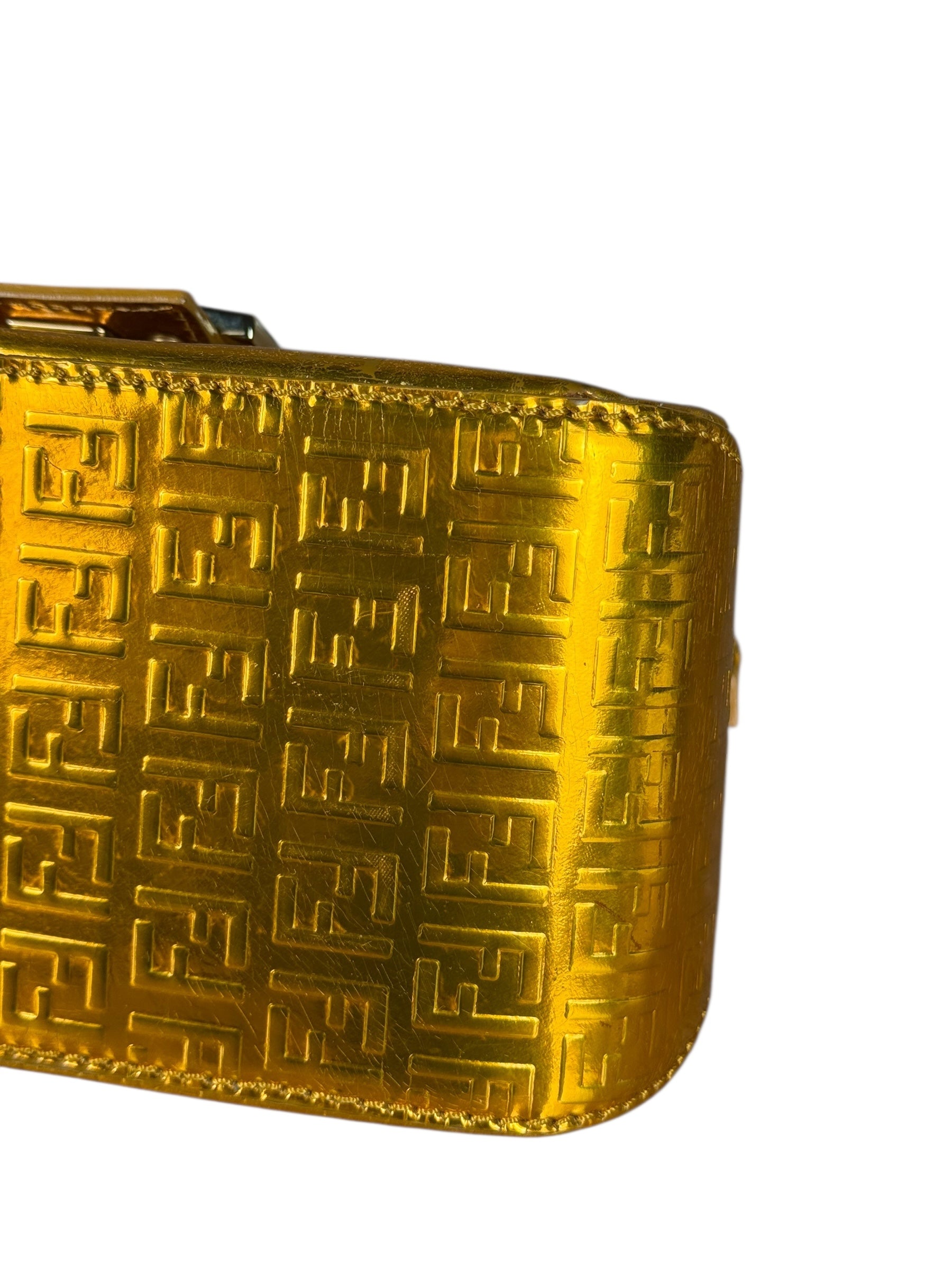 Fendi Metallic FF Mini Mamma Baguette