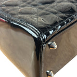 Christian Dior Black Cannage Quilted Leather Medium Lady Dior Handbag