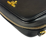 Prada Black Saffiano Leather Mini Camera Bag