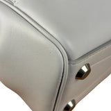 Balenciaga White Leather Bel Air Carry All Handbag