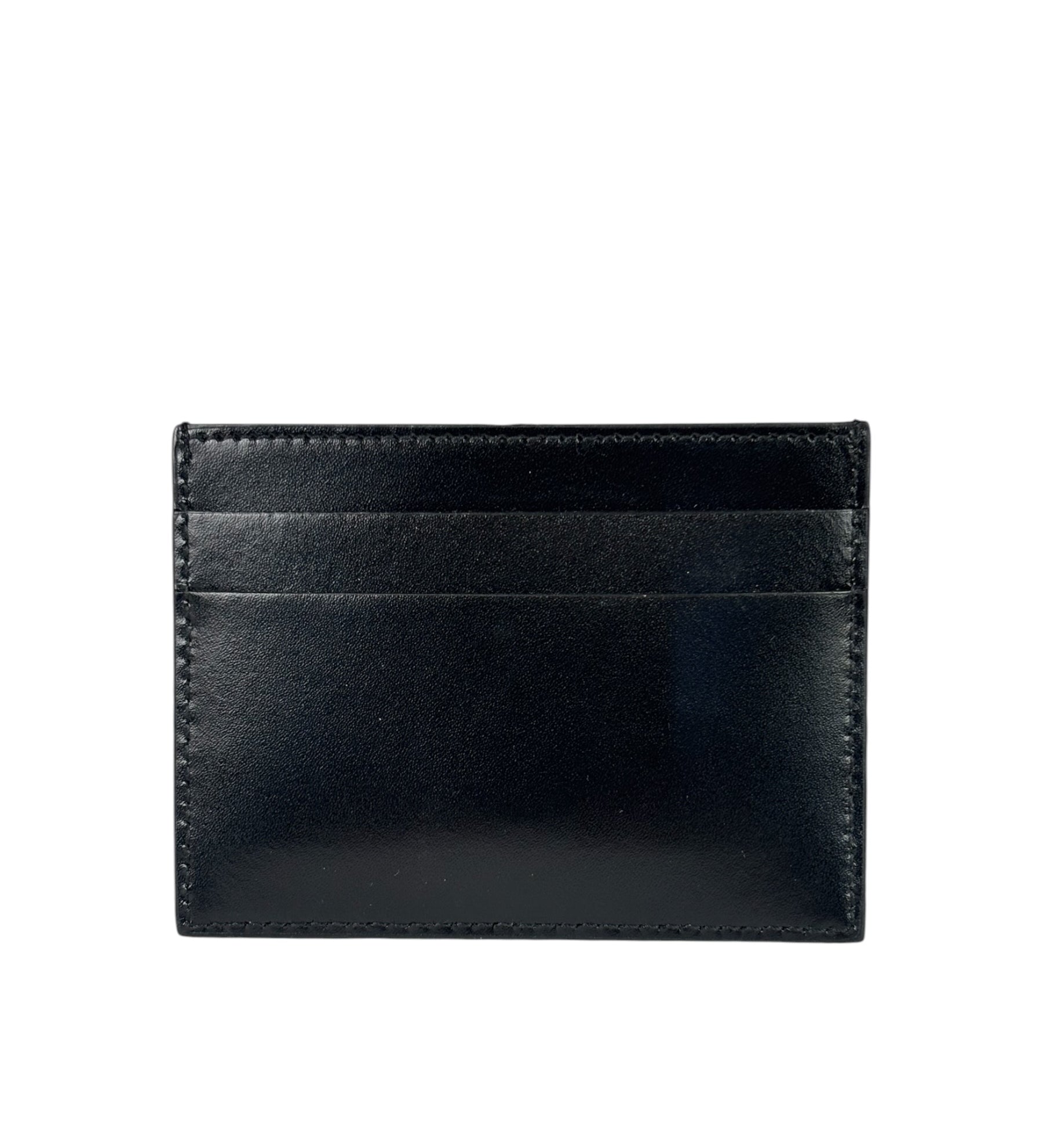 Balenciaga Black Leather Logo Card Holder