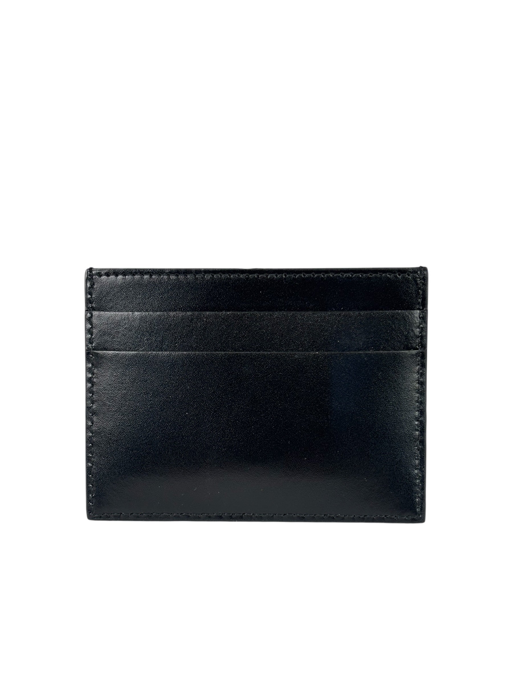 Balenciaga Black Leather Logo Card Holder