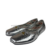 Vivienne Westwood Silver Bow Ballet Flats