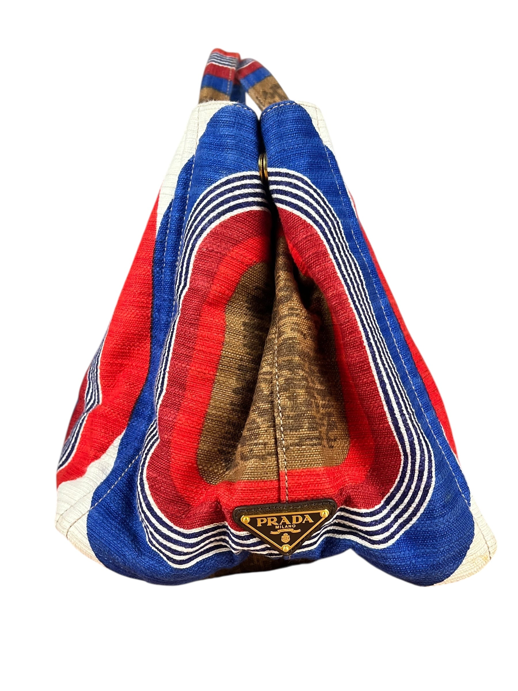 Prada Cabas Printed Canapa Tote