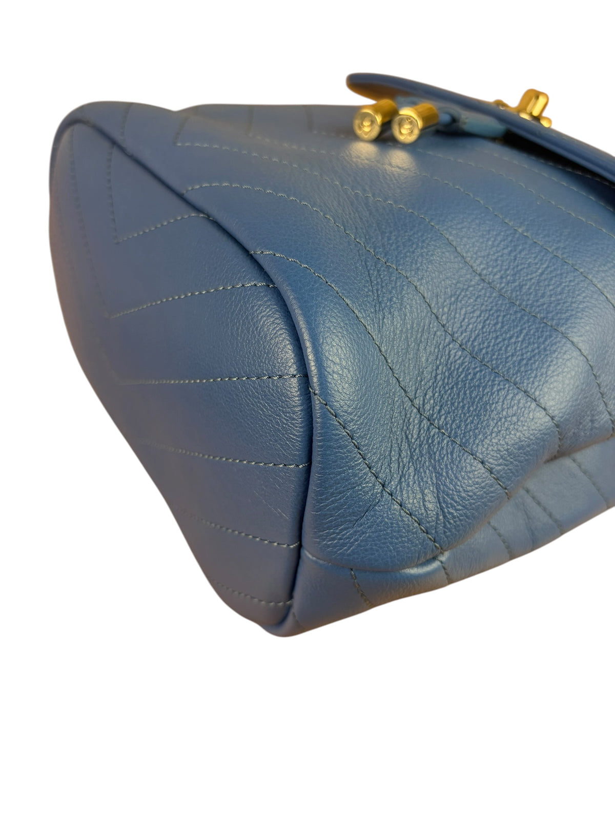 Chanel Blue Leather Chevron Urban Sprit Bag-pack