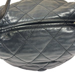 Chanel Black Quilted Lambskin Cloudy Bundle Hobo 2005