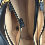 Gucci Black Leather Bamboo Diana 2Way Tote Bag