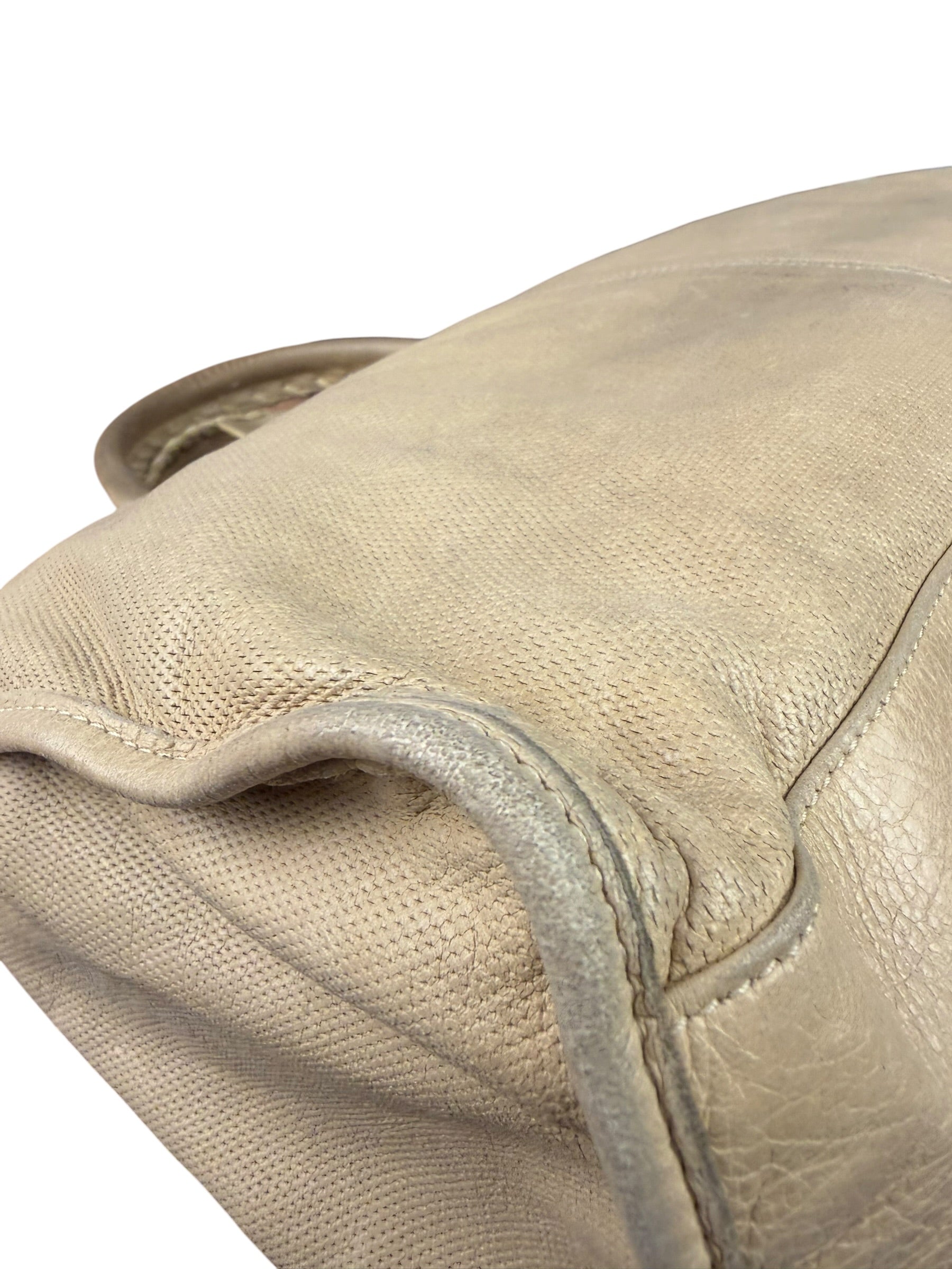Balenciaga Cream Leather Le City Bag