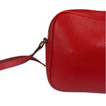 Gucci Red Calfskin Leather Soho Disco Crossbody Bag