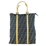 Fendi FF Canvas Top Handle Zip Tote