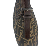 Fendi Leather Trim Zucca Pochette