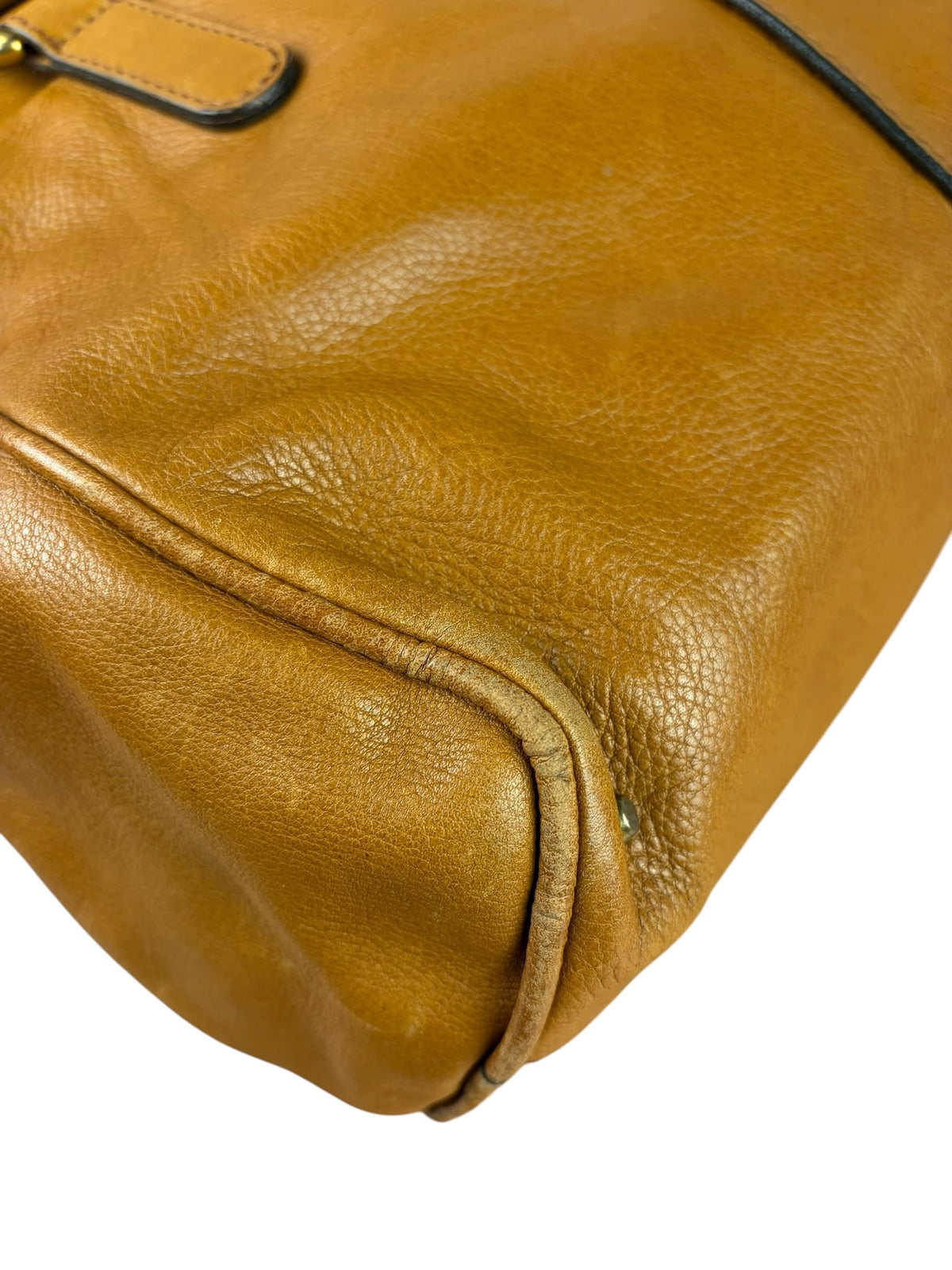 Chloe Brown Leather Pocket Paddington Large Handbag