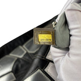 Chanel Black Leather CC Mirrored Mosaic Chain Tote 2008