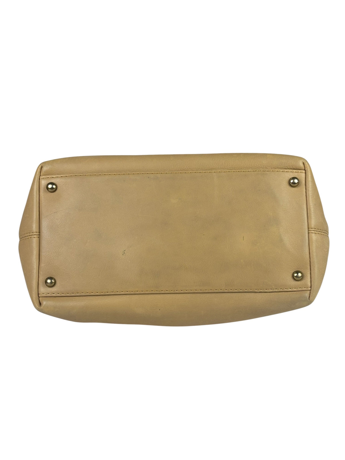 Chanel Turnlock CC Tan Leather Tote 2002