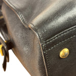 YSL Black Leather Cabas Chyc 2Way