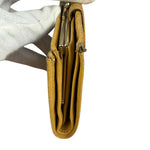 Celine Vintage Brown Macadam Bifold Kisslock Wallet