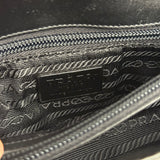 Prada Vintage Black Leather Top Handle Bag