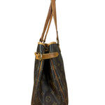 Louis Vuitton Leather Batignolles Horizontal Canvas Monogram Tote Bag