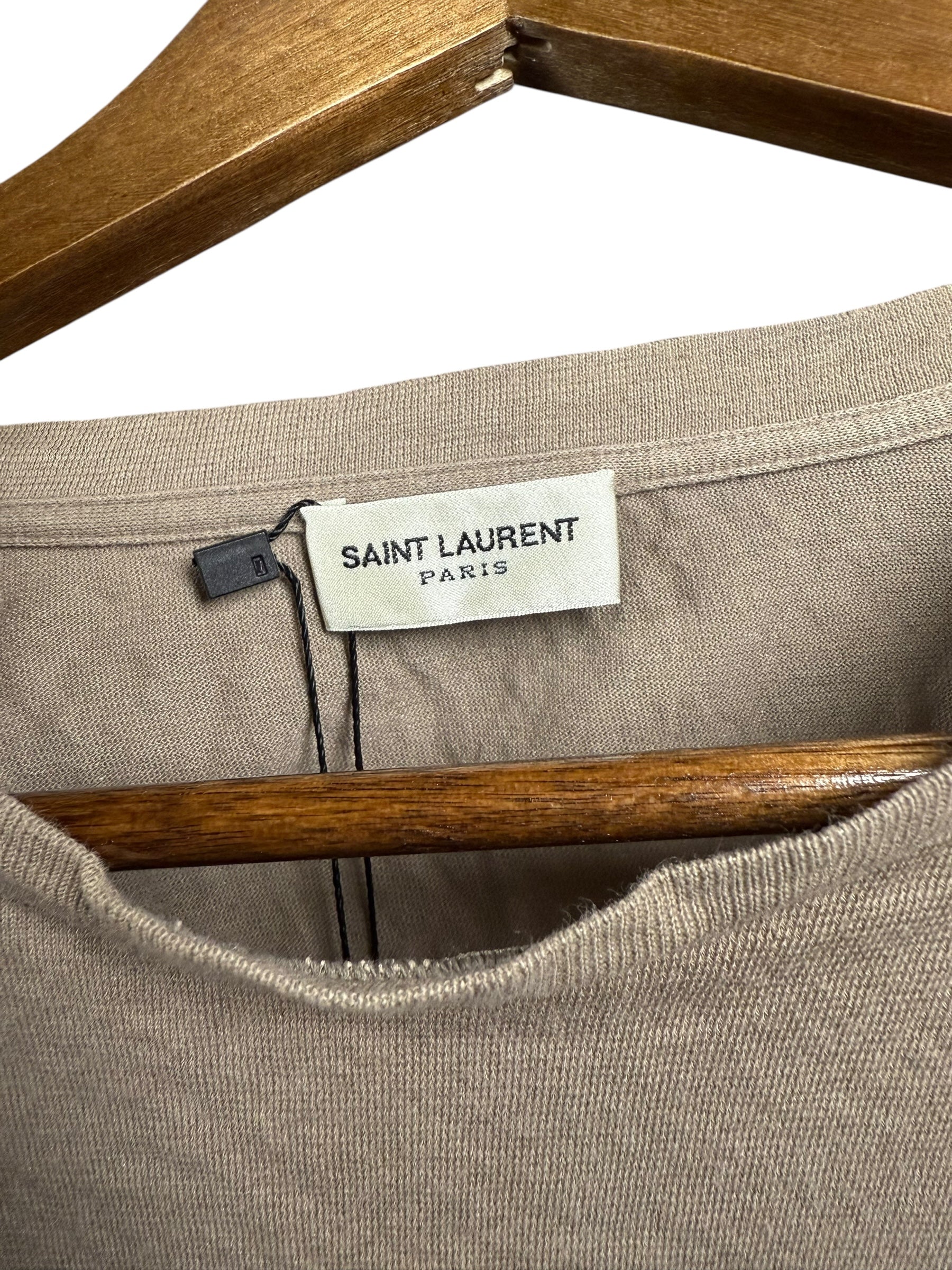 Saint Laurent Logo Short Sleeve Top