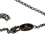 Vivienne Westwood Silver Toned Bas Relief Pendant Necklace