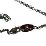 Vivienne Westwood Silver Toned Bas Relief Pendant Necklace