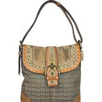 Coach Jacquard Fabric Canvas Monogram Soho Shoulder Bag