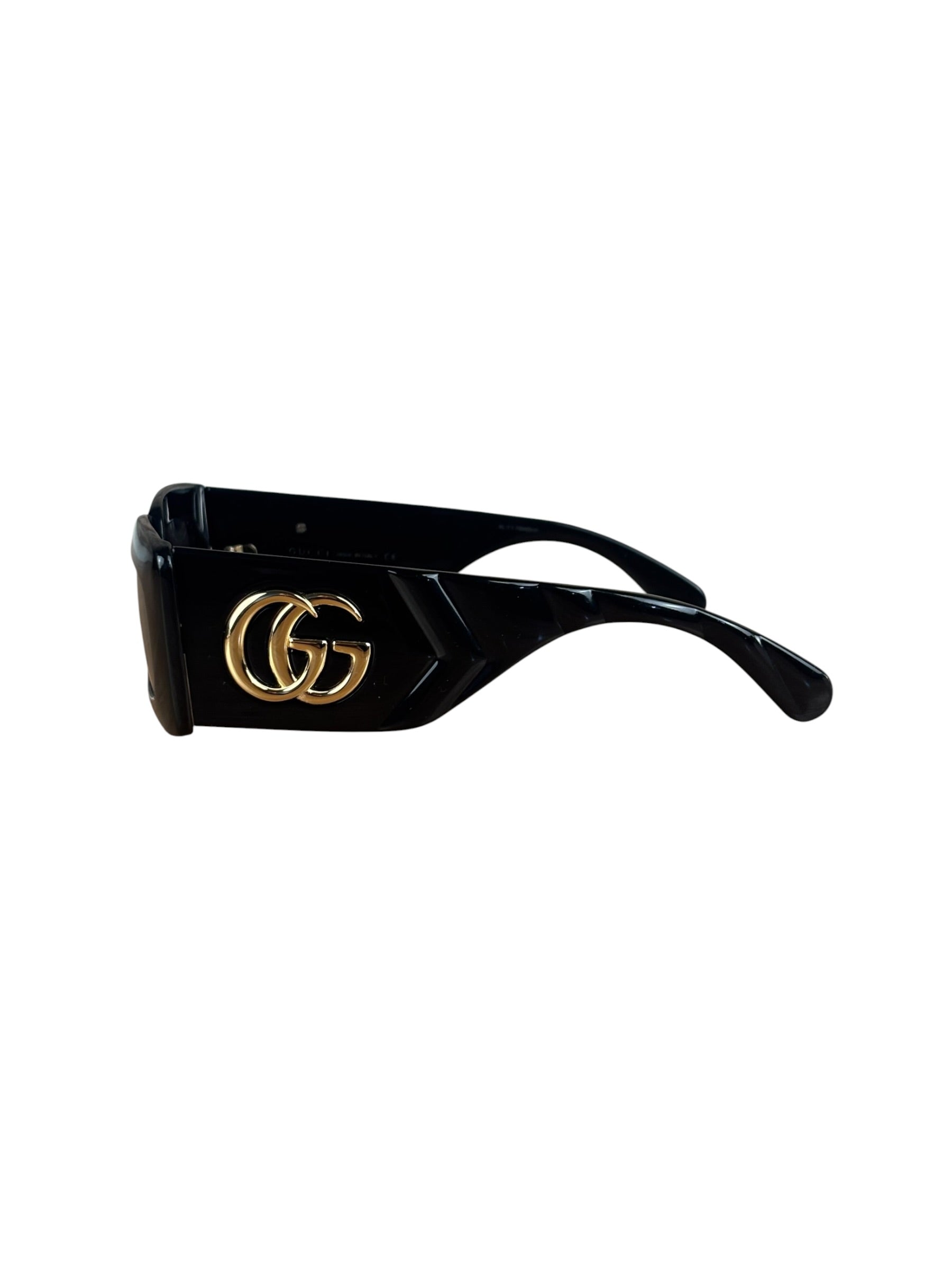 Gucci Black GG0811S Rectangular Sunglasses