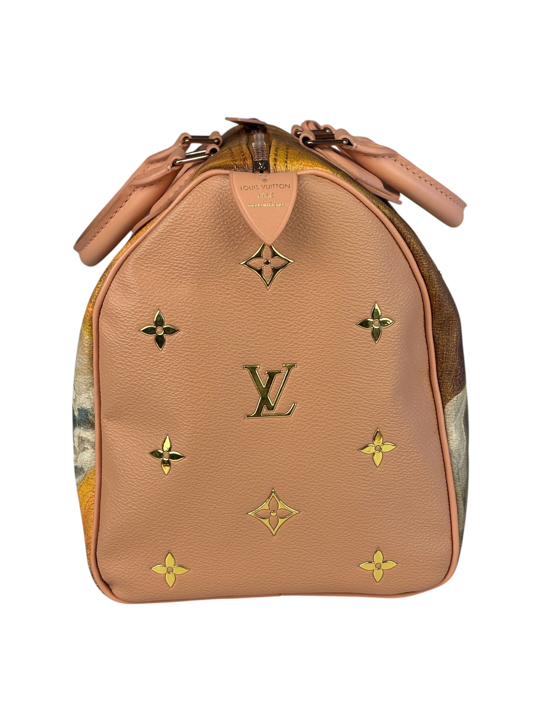 Louis Vuitton x Jeff Koons Master Faronard Peach Speedy 30