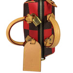 Louis Vuitton Red Pop Damier Nano Speedy Bandouliere Two-Way Bag