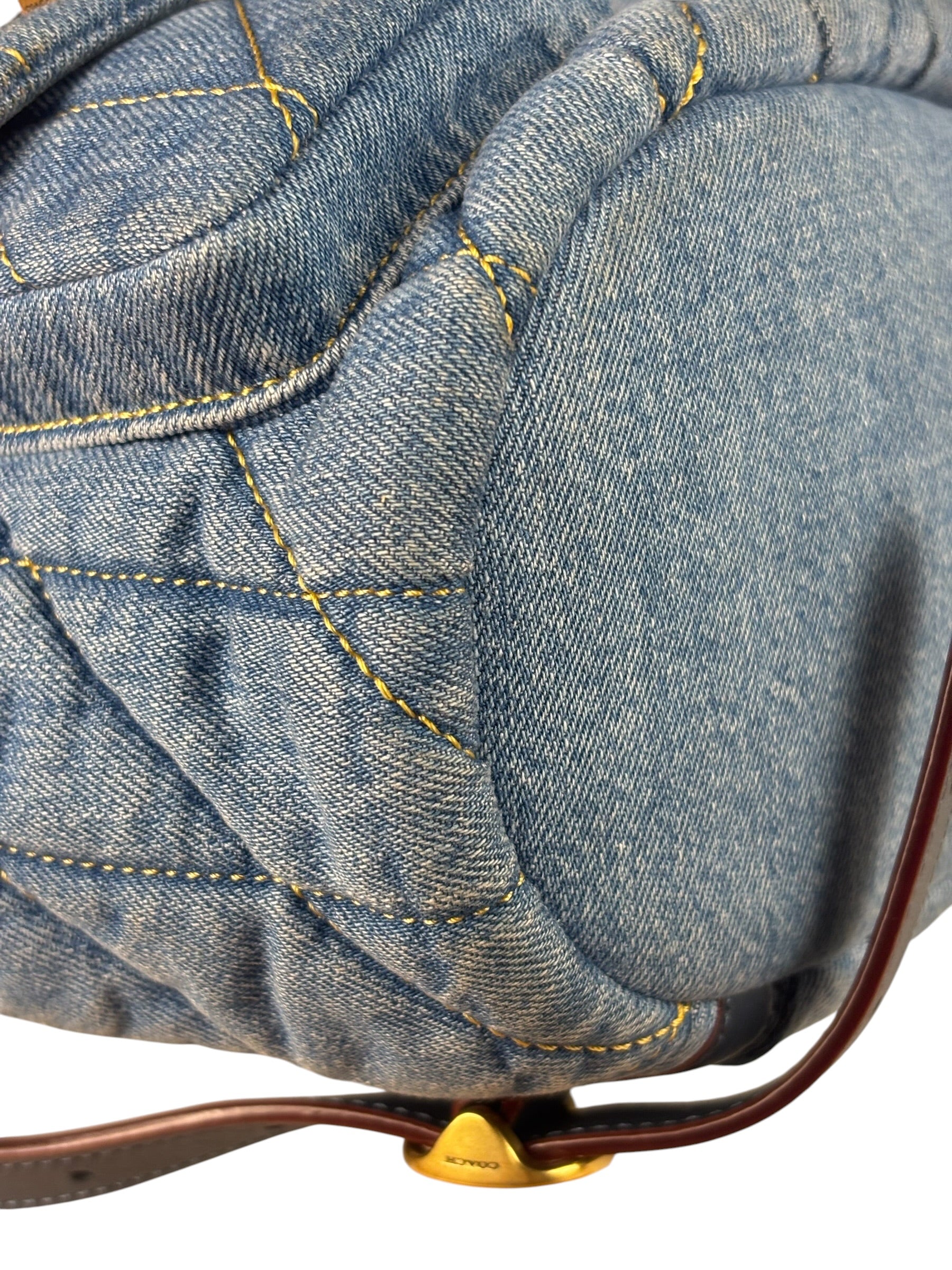 Coach Blue Denim Mini Tabby Backpack