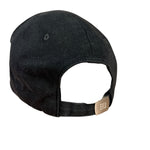 Balenciaga Diagonal Embroidered Logo Cap Black