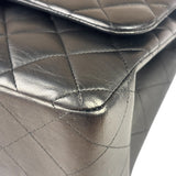Chanel Black Lambskin Double Flap Bag 2017