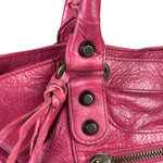 Balenciaga Pink Leather Classic City Two-Way Bag