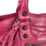 Balenciaga Pink Leather Classic City Two-Way Bag