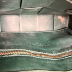 Bottega Veneta Forest Green Intrecciato Cassette Crossbody