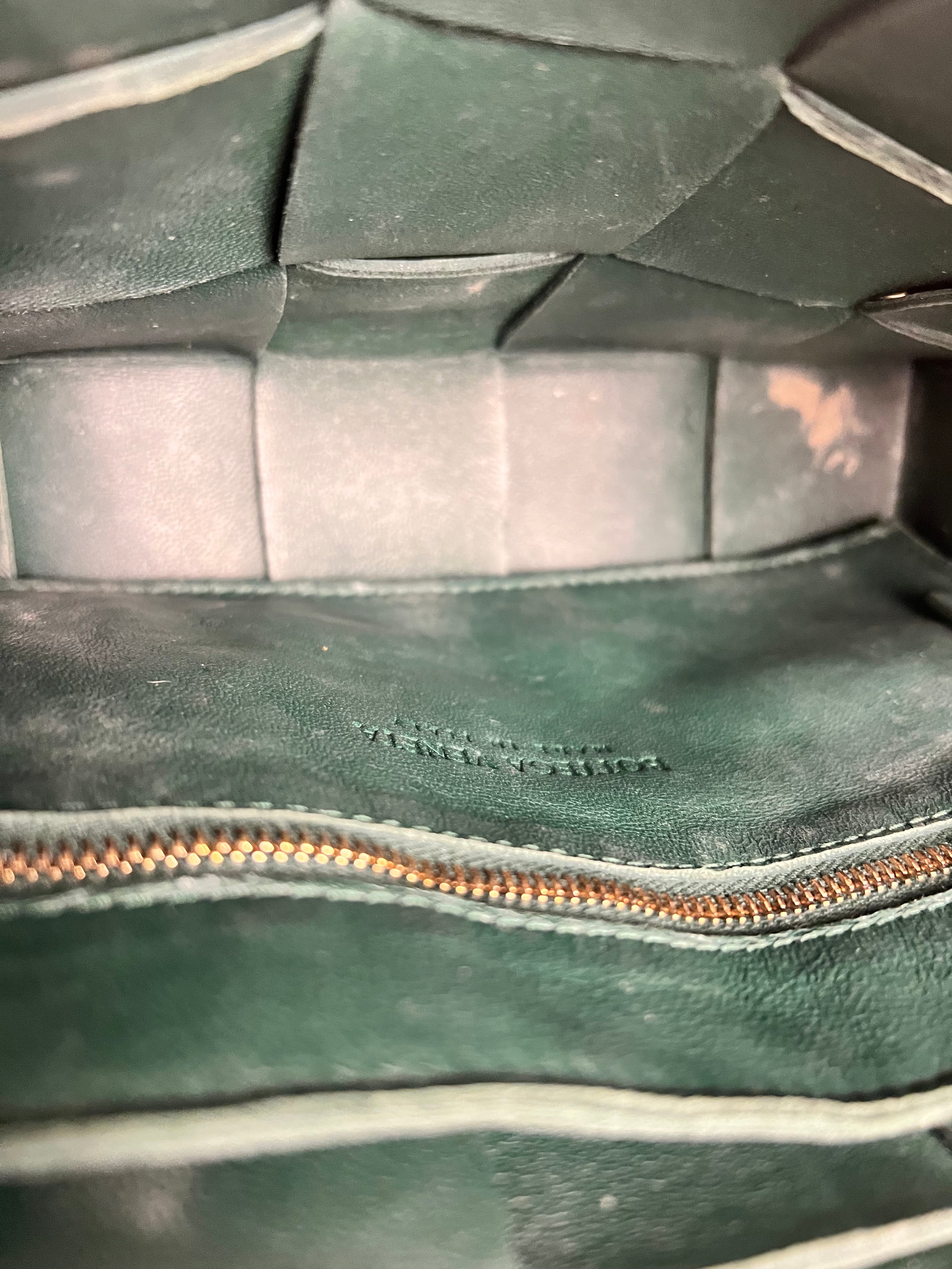 Bottega Veneta Forest Green Intrecciato Cassette Crossbody