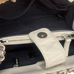 Chanel Vintage White Quilted Leather Chain Me Tote 2010