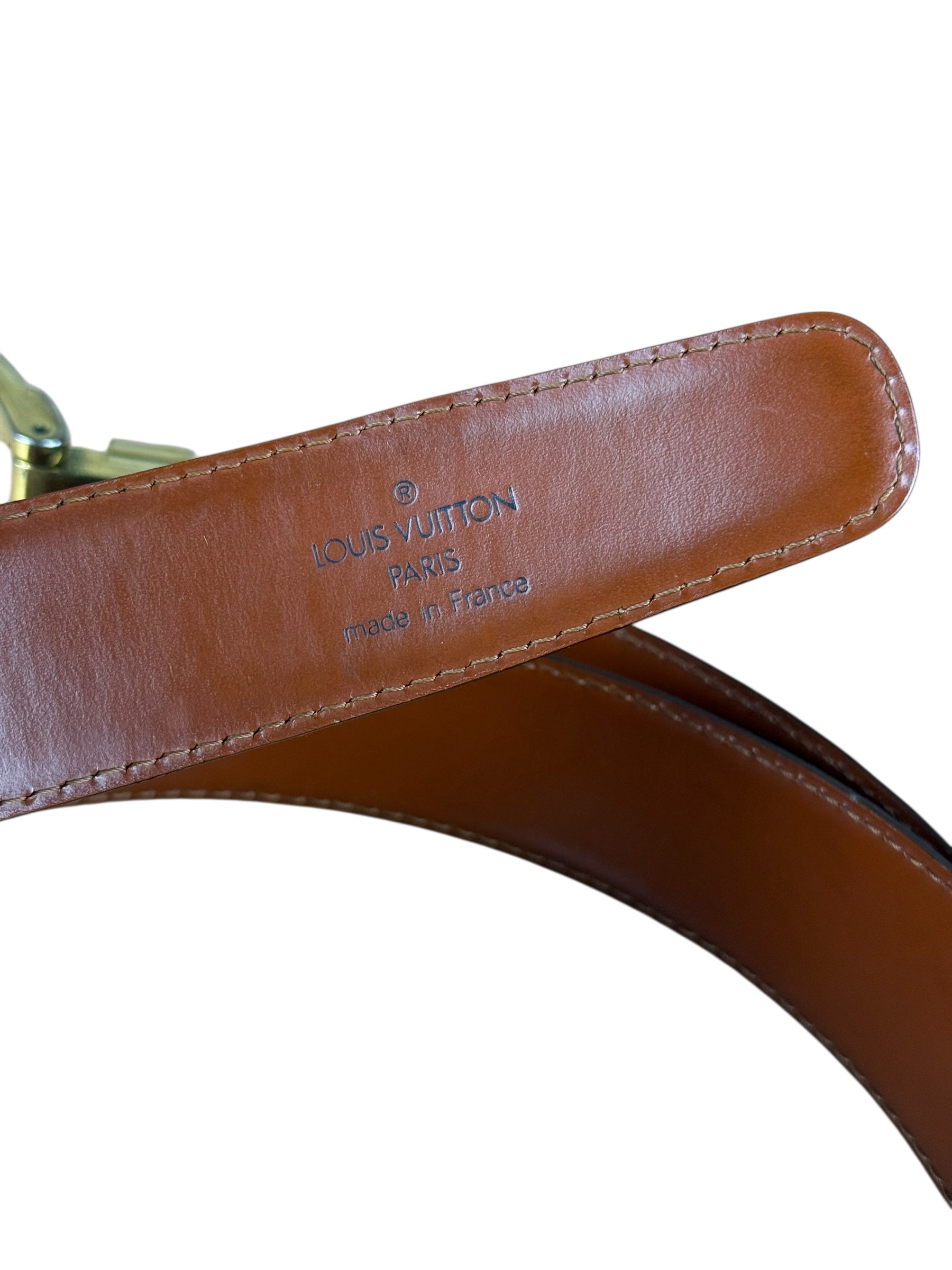 Louis Vuitton Brown Epi Belt