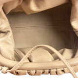 Bottega Veneta Beige Leather Kraft Paper Mini Pouch
