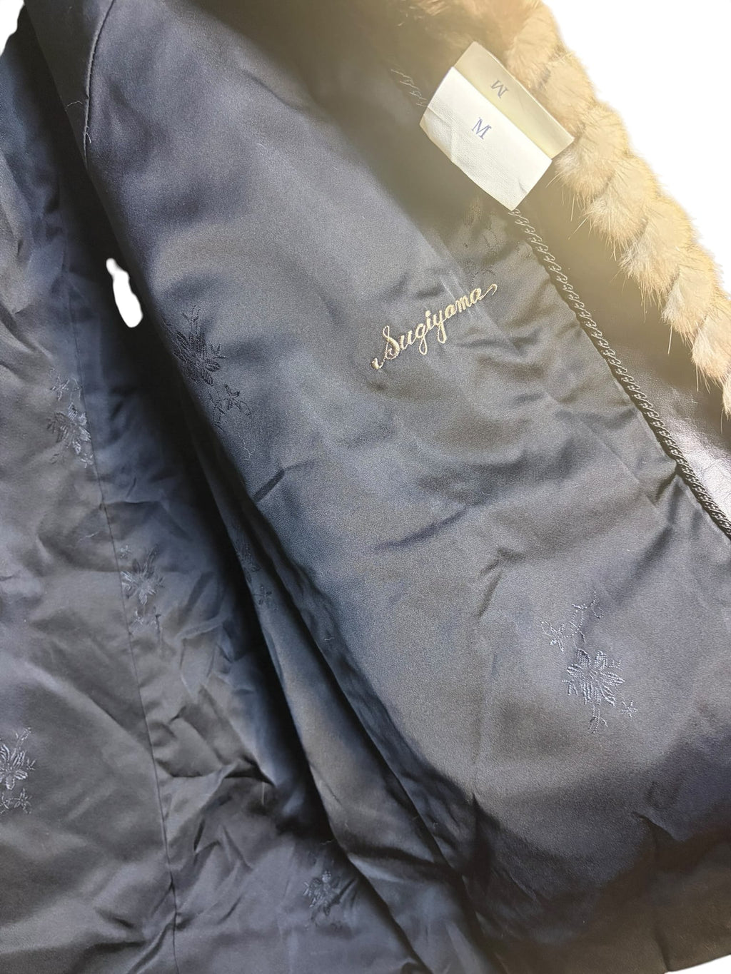 Vintage Emba Chevron Iris Mink Fur Coat