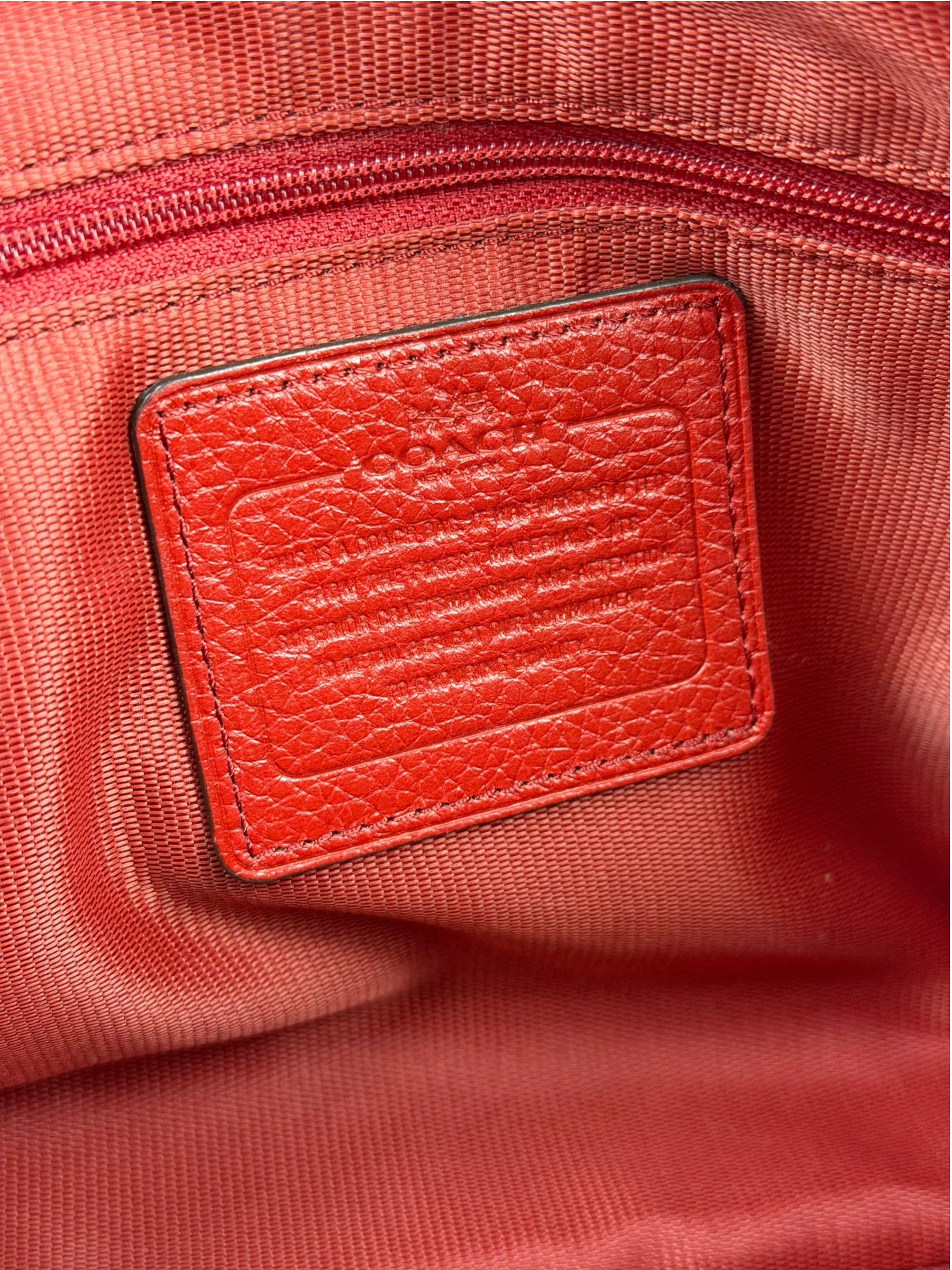 Coach Red Leather Mini Rowan Two-Way Bag